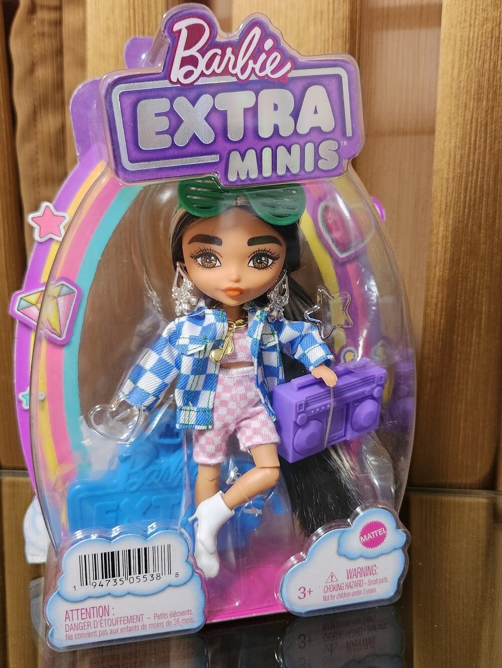 Barbie Extra Minis Doll with Long Highlights in Two-Piece Outfit & Jacket